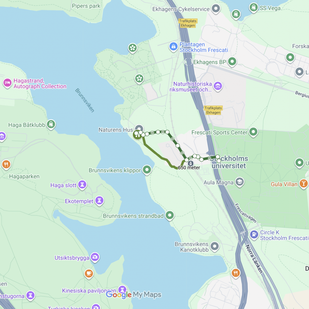 Karta Brunnsviken STockholm
