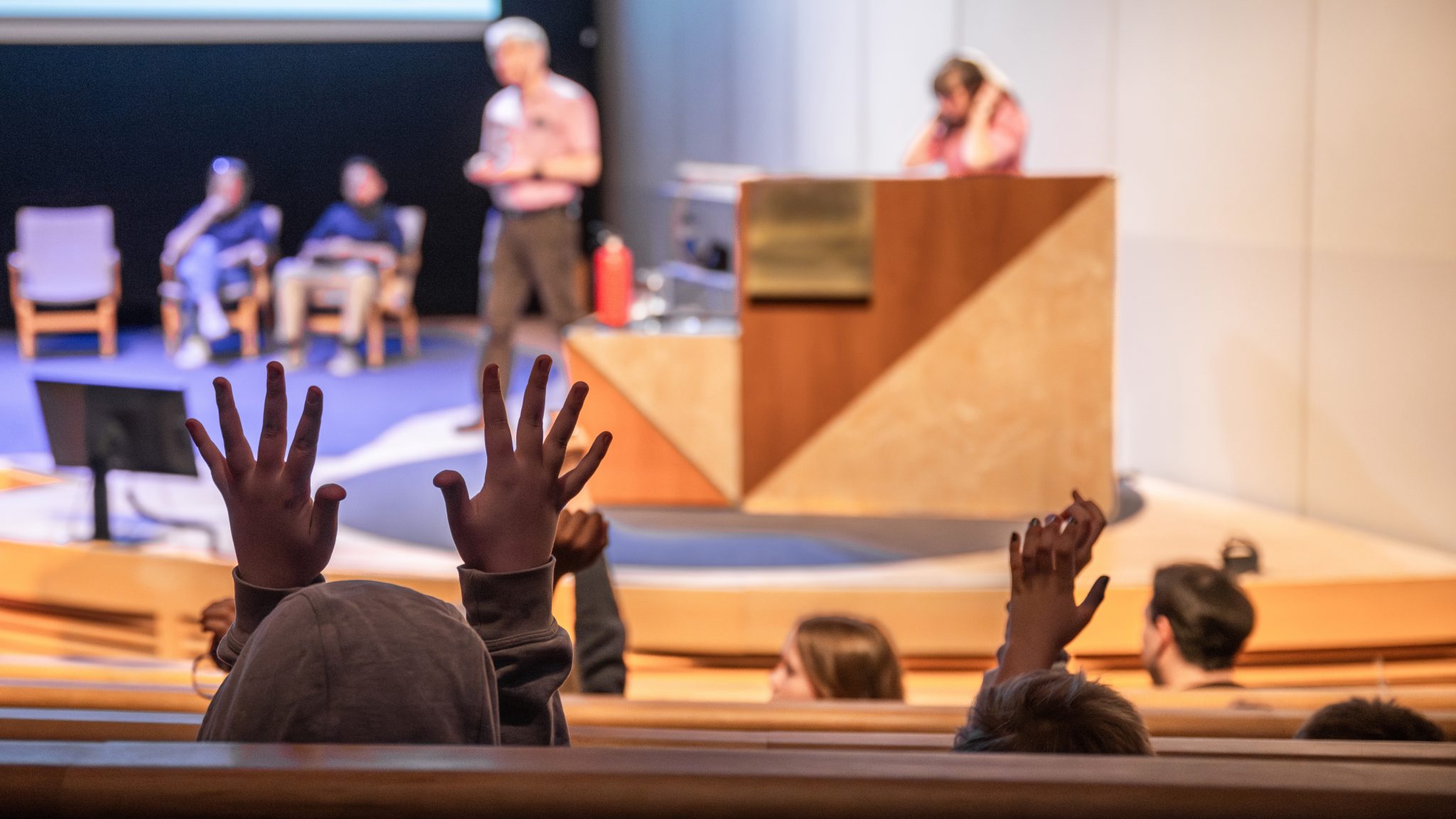 Elever i aula Stockholms universitet. Foto: Johanna Säll/Stockholms universitet