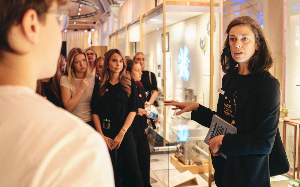 Mingel på nobelprismuseet.
©Nobel Prize Outreach. Foto: Clément Morin